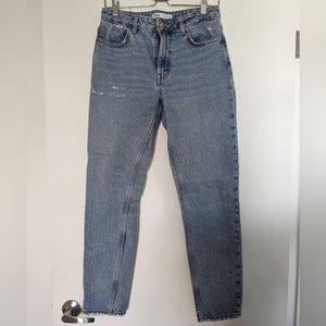 Zara mid rise blue jean